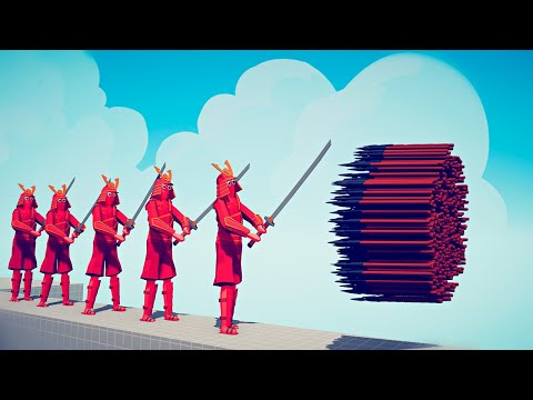 5x GIANT SAMURAI vs EVERY GOD - Totally Accurate Battle Simulator | TABS