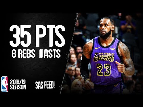 LeBron James 35 Points, 11 Assists at San Antonio Spurs - Full Highlights 07/12/2018