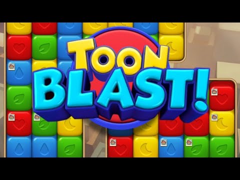 My Best Toon Blast unique game. level 484 no boosters skillgaming peak games