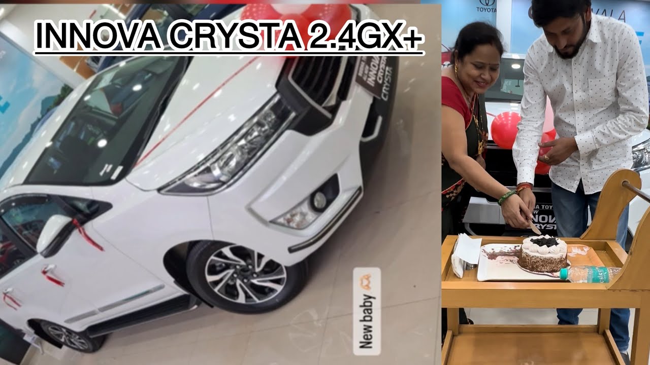 Taking delivery of INNOVA CRYSTA 2.4GX+ || New Baby🫶🏼|Riyarupeshvlogs || please subscribe my channel