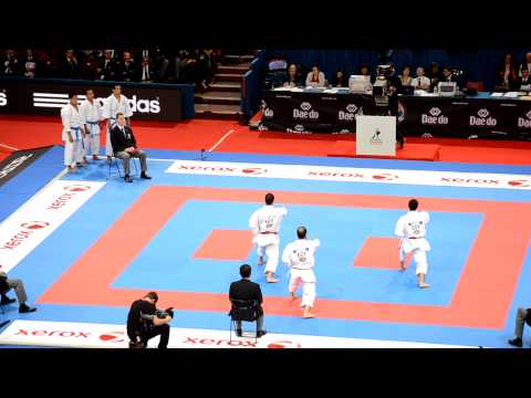Team Kata Egypt Bronze Medal Performance - 2012 World Karate Championships Paris