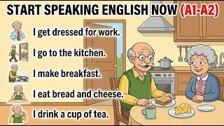 Start Speaking English Now! 🗣️ 30 Simple Daily Routine Sentences | A1-A2 Beginners