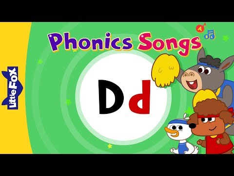 Letter Dd | New Phonics Songs | Little Fox | Animated Songs for Kids