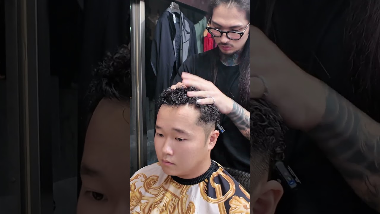 アフロパーマの音だけで感じる🌀👂Afro perm — just sound, no talking.チリチリとした質感とリズムに集中して🌿ただの音でリラックスしてね🧠✨#アフロパーマ