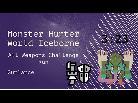 MH World Iceborne Gunlance MR Pukei-Pukei @3:23 Arena