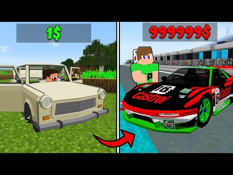 1$ vs 999$ VERSENYAUTÓ A MINECRAFT-BAN! 😱
