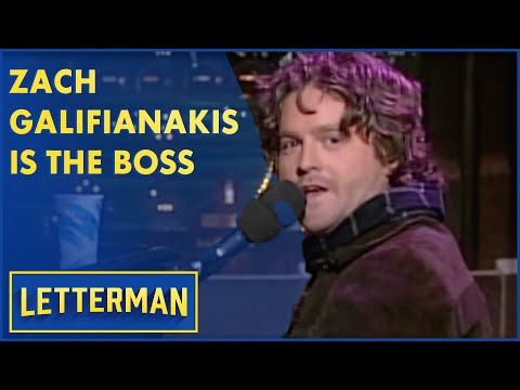 Zach Galifianakis Makes His Network Television Debut  | Letterman
