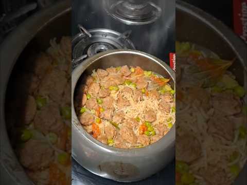 Soya chunks pulao | Pulao recipe #shorts #soyachunks