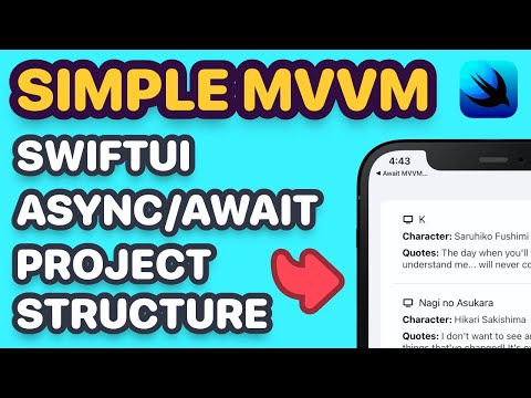My SwiftUI Async/Await MVVM Project Structure & Approach (SwiftUI 3.0, async/await Swift, Xcode 13) thumbnail