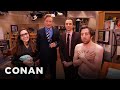 Jim Parsons and Conan Raid The Big Bang Theory.