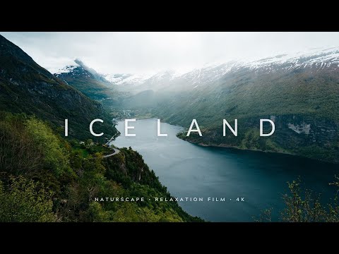 Iceland 4K - Cinematic Nature Video - Scenic Relaxation Film With Beautiful Piano Music for Work