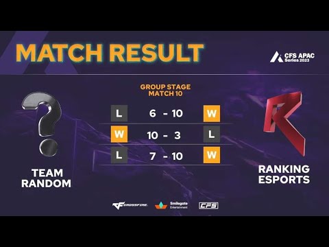 CFS APAC | Bo3 | TEAM RANDOM vs RANKING ESPORTS - SUMMER 2023