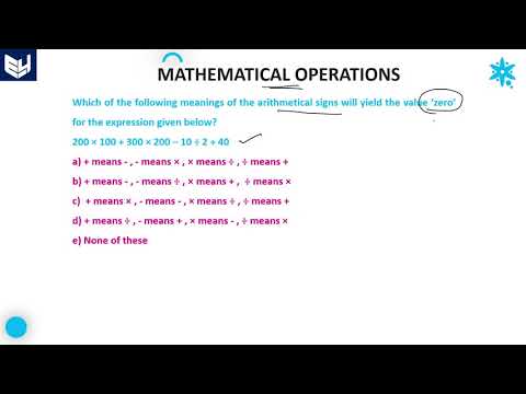 Mathematical operations in reasoning | Part 12 | Bharath Kumar