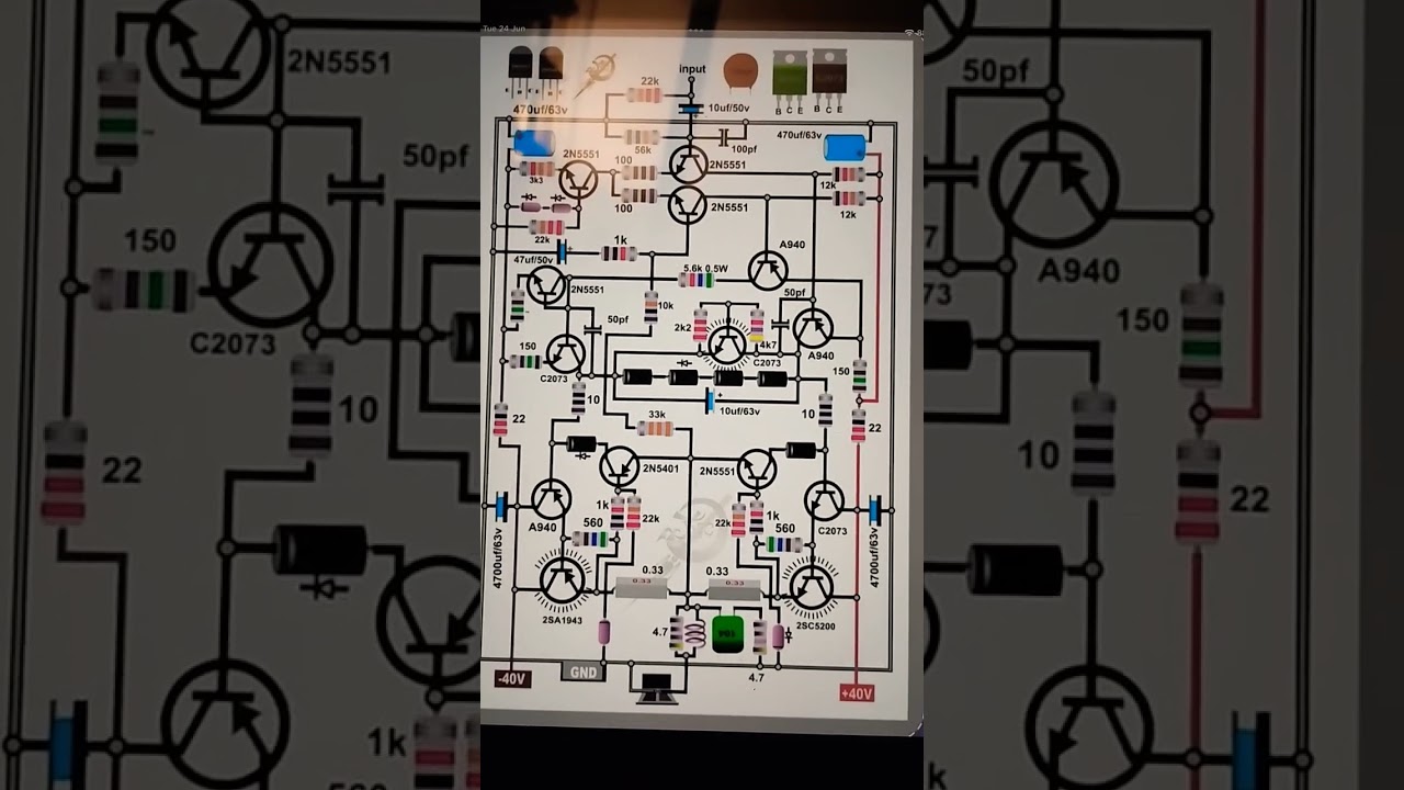 Amplifier circuit diagram #Amplifier tech