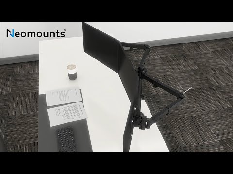 Neomounts FPMA-D550D3BLACK Monitor Tischhalterung video preview