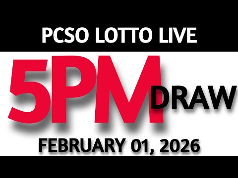 Lotto Result Today 5pm Draw February 01, 2026 Swertres Ez2  PCSO LIVE