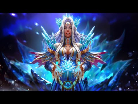 DotA 2! Crystal Maiden Position 5 is so good!