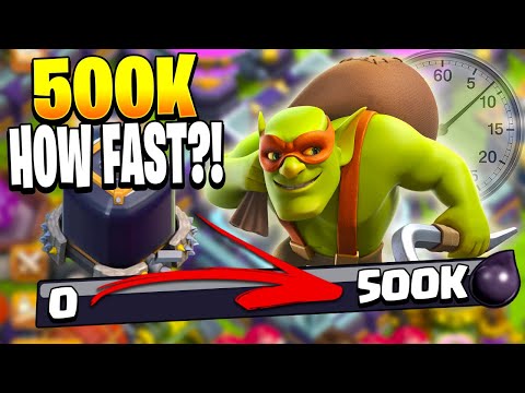 FASTEST Way to Farm 500,000 Dark Elixir in Clash of Clans!