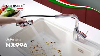 VÒI RỬA BÁT DÂY RÚT NOBINOX JAPA NX996 video 1