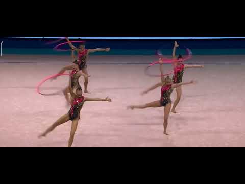 Latvian National team 5 hoops European Championship Rhythmic gymnastics Tel Aviv 2022