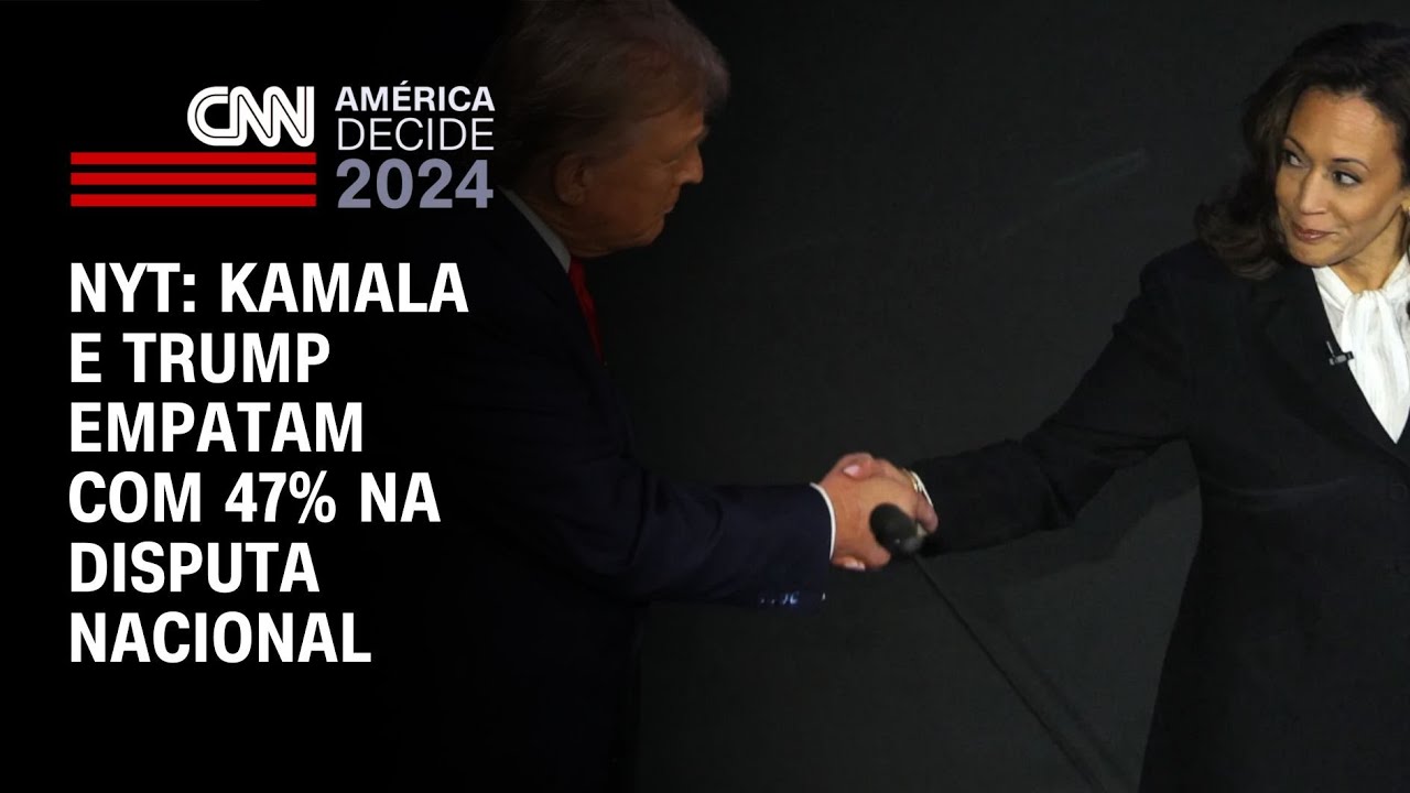 NYT: Kamala e Trump empatam com 47% na disputa nacional | CNN NOVO DIA