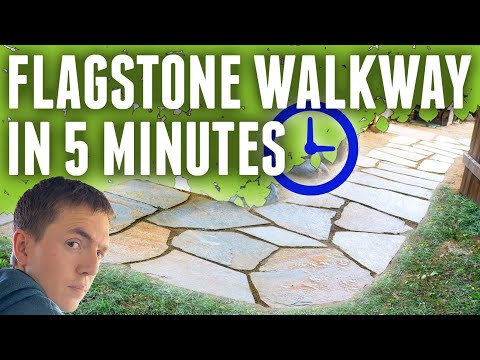 Build a Flagstone Pathway In 5 Minutes