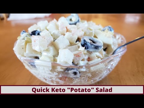 The Best Keto Potato Salad Substitute (Nut Free, Gluten Free, No Cauliflower)