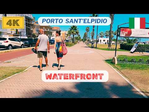 Places to visit in the Marche region Porto San'Elpidio walking waterfront tour , italian travel