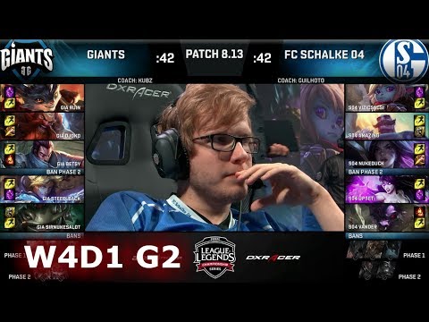 Giants vs FC Schalke 04 | Week 4 Day 1 S8 EU LCS Summer 2018 | GIA vs S04 W4D1