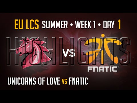 Unicorns of Love vs Fnatic HIGHLIGHTS | Week 1 EU LCS Summer Split 2015 S5 | UOL vs FNC W1