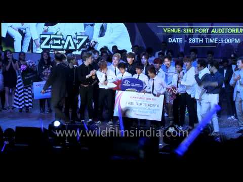 Frozen Crew burst into tears as they receive Gold Prize - K Pop contest