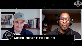 Top 30 Visits, Draft Night Scenarios and a Mock Draft to No. 13 | Raiders | NFL