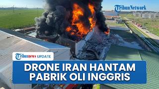 Detik-detik Perusahaan Minyak Inggris di Irak Terbakar Hebat, Diduga akibat Serangan Drone Iran