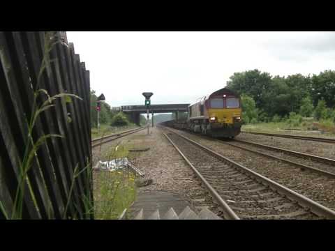 EWS 66134 Steel Train passing Hatfield and Stainforth