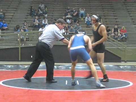 SA vs CER Wrestling Duel Meet 2010 - 149 Pounds: Ernie Aguilar vs David Tracht