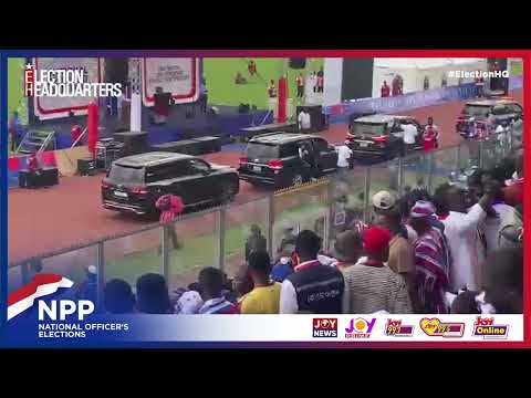 Nana Addo Dankwa Akufo-Addo and John Agyekum Kuffour arrive at NPP National Delegates Conference