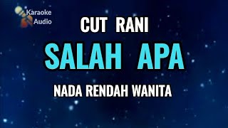 Download lagu SALAH APA - CUT RANI ( KARAOKE NADA RENDAH WANITA )  mp3