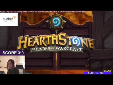 Hearthstone Hafu Playing 12 Win Rogue Arena -Chasing TwoBiers-
