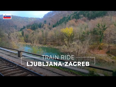 Ljubljana to Zagreb Train Ride [Lofi Music][Winter 2022][4K]