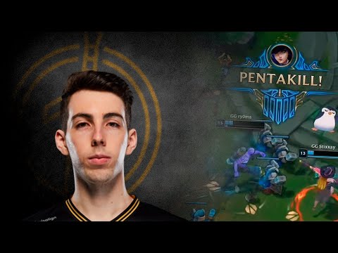 GG Stixxay Pentakill with Caitlyn - GG Academy vs IMT AOE - LCS Proving Grounds 2022 CQ 1