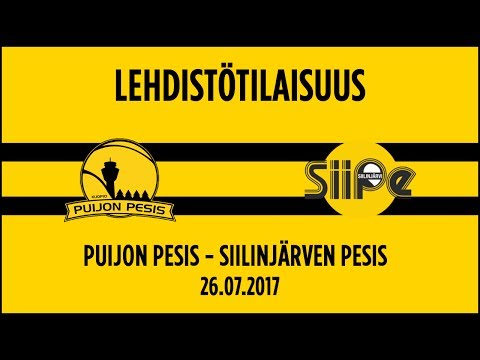 26.07.2017 Lehdistotilaisuus Puijon Pesis - Siilinjärven Pesis