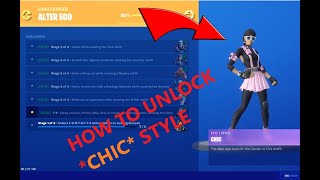 Fortnite | How to Unlock The *CHIC* Style FOR The CAMEO VS CHIC Outfit !