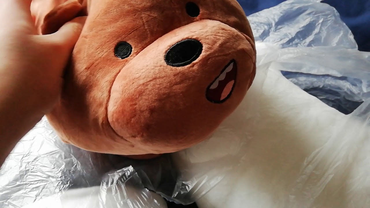 Soft toys from We Bare Bears cartoon