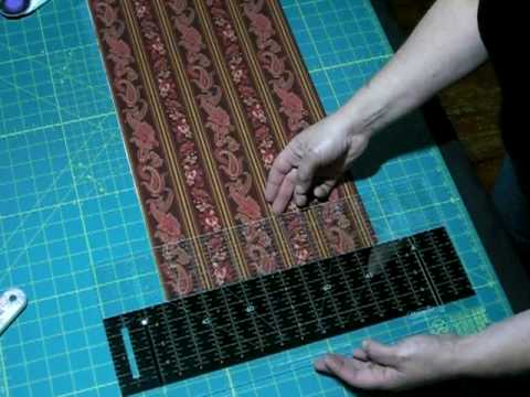 Cutting strips with 18" Westalee Adjustable Ruler