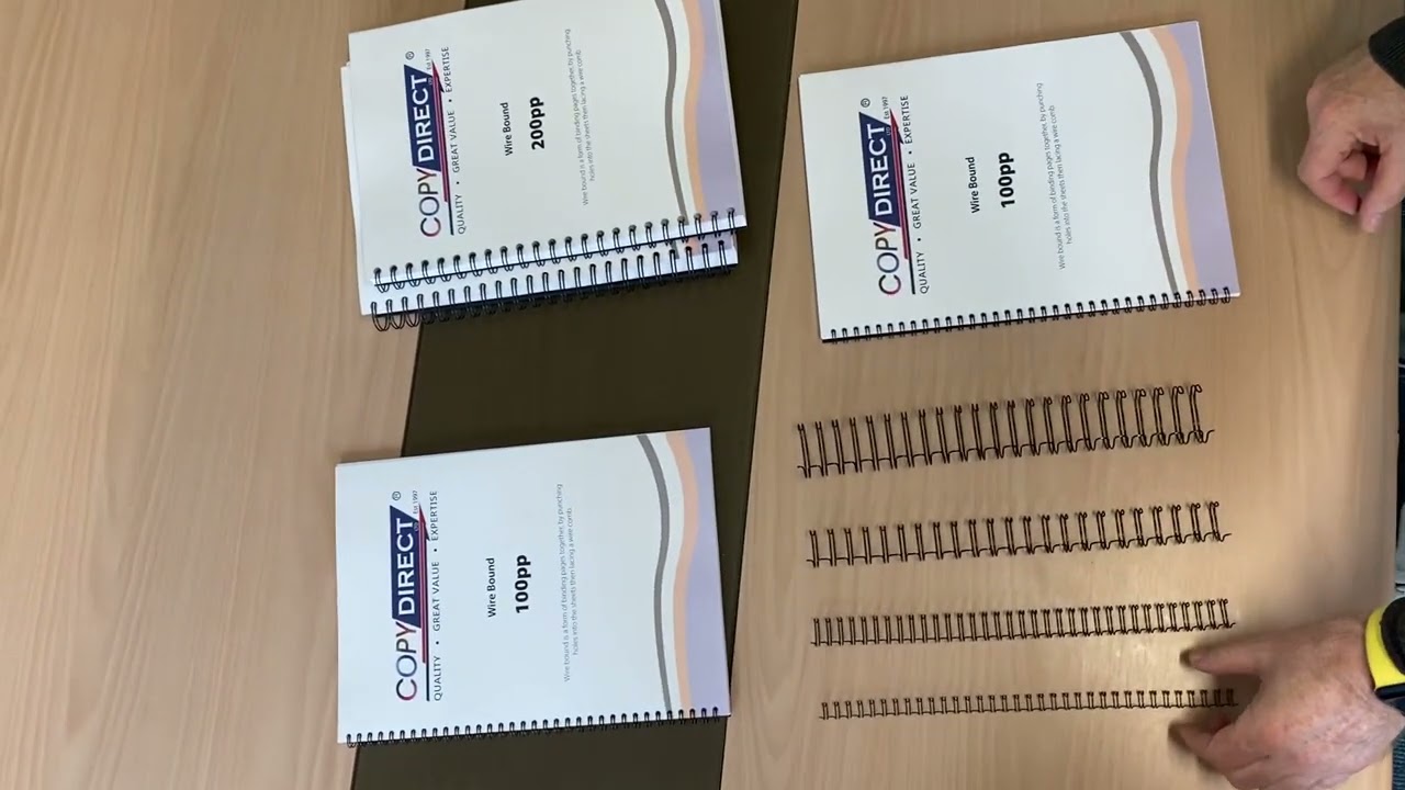 What does a Wire Bound Book look like #printing #Booklets
