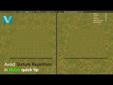 Avoid texture repetition in Maya