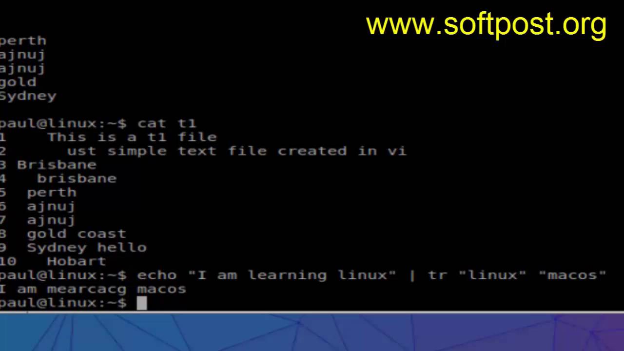 Difference between  grep, cut, tr, sed and awk in CentOS