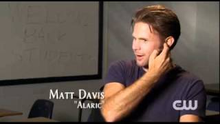 The vampire diaries stakeout: behind the scenes: Trnaformation de Damon et Alaric
