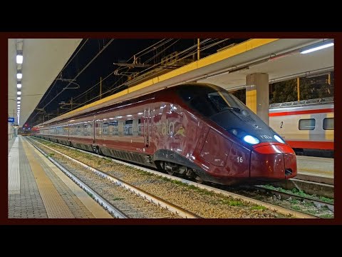 ALTA VELOCITÀ A BENEVENTO : I treni ITALO e le FRECCE di Trenitalia nella stazione di Benevento.