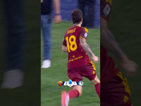 SOULÉ sends the Olimpico into RAPTURES 🫨 #RomaAtalanta #SerieA